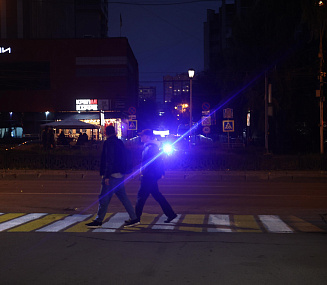 Гобо-проекторами подсветят ещё 33 пешеходных перехода в Новосибирске