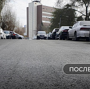 Проезды у консерватории и сквера «Водник» одели в новый асфальт
