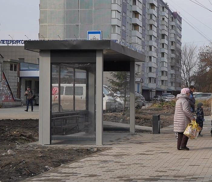 Застройщик оборудовал трамвайную остановку «Сквер Героев Донбасса»