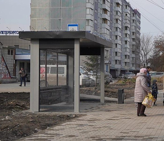 Застройщик оборудовал трамвайную остановку «Сквер Героев Донбасса»