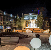 Световой фонтан засияет в Первомайском сквере к 1 декабря