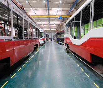 Трамваи с новым дизайном начнут выпускать в Новосибирске с 2024 года