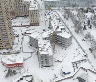 Более 6000 кубометров бетона ушло на каркас новой 16-й поликлиники