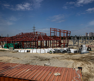 Как строят пункт оплаты за проезд по 4-му мосту в Новосибирске