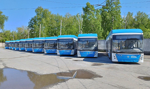 16 новых троллейбусов выйдут на удлинённый маршрут №7 в Новосибирске