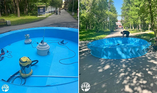 Отремонтированный фонтан откроют в Первомайском парке в День города