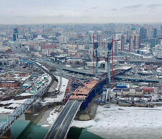 Завершено строительство пилона четвёртого моста в Новосибирске