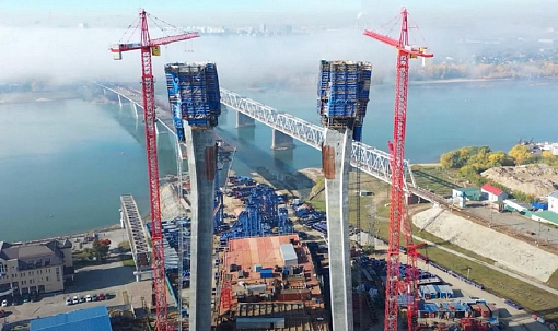 Смотрим с квадрокоптера, как строят четвёртый мост в Новосибирске