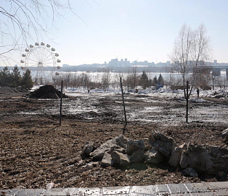 Площадку под 70-метровое колесо обозрения готовят в Новосибирске
