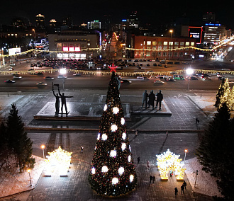Где в центре Новосибирска сделать новогодние селфи — обзор локаций