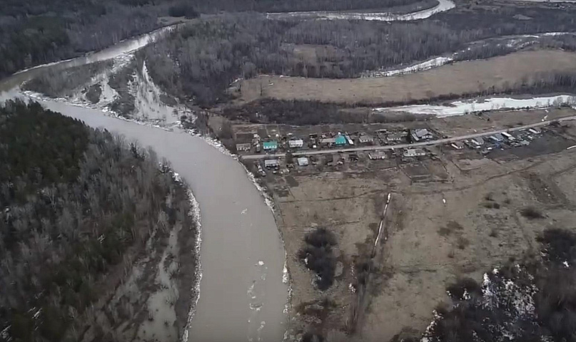Дроны МЧС обследовали реку Бердь в Новосибирской области
