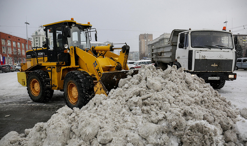 Где будут убирать снег 28 января в Новосибирске — список улиц