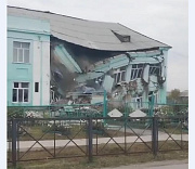 Обрушилась часть здания школы № 5 в Татарске Новосибирской области