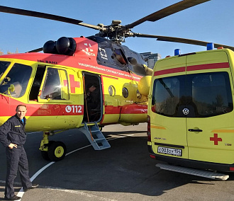 Санитарный вертолёт эвакуировал сотню человек в Новосибирской области