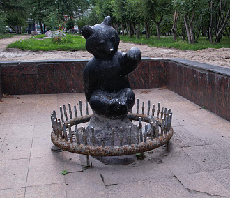 На ремонт фонтана «Мишка» в Первомайском сквере выделили 8,9 млн рублей