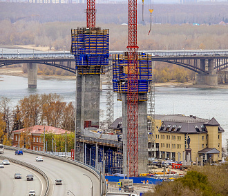 Группа «ВИС» показала с дрона готовность четвёртого моста в Новосибирске