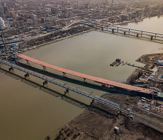 На 55% оценили степень готовности четвёртого моста в Новосибирске