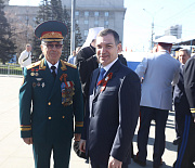 Мэр Кудрявцев поздравляет новосибирцев с Днём Победы